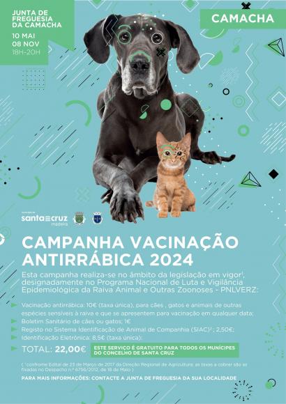 Campanha de Vacinação Antirrábica | Maio 2024 Campanha de Vacinação Antirrábica | Maio 2024