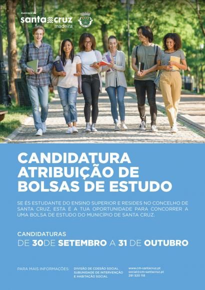 Candidatura Atribuição  de Bolsas de Estudo | Santa Cruz